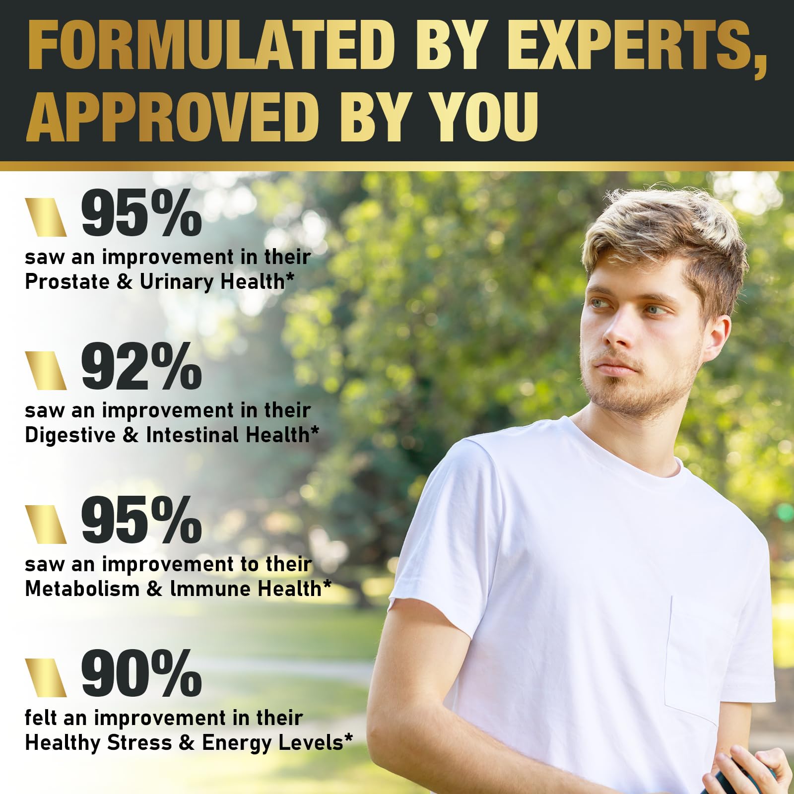 Formulation 16 en 1 pour couvrir divers besoins masculins.