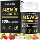 Dailanbu Probiotiques pour homme – bouteille 500 milliards, soutien digestion et immunité.