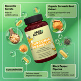 Daily All Day curcuminoïdes-poivre noir capsules, absorption améliorée pour le quotidien.