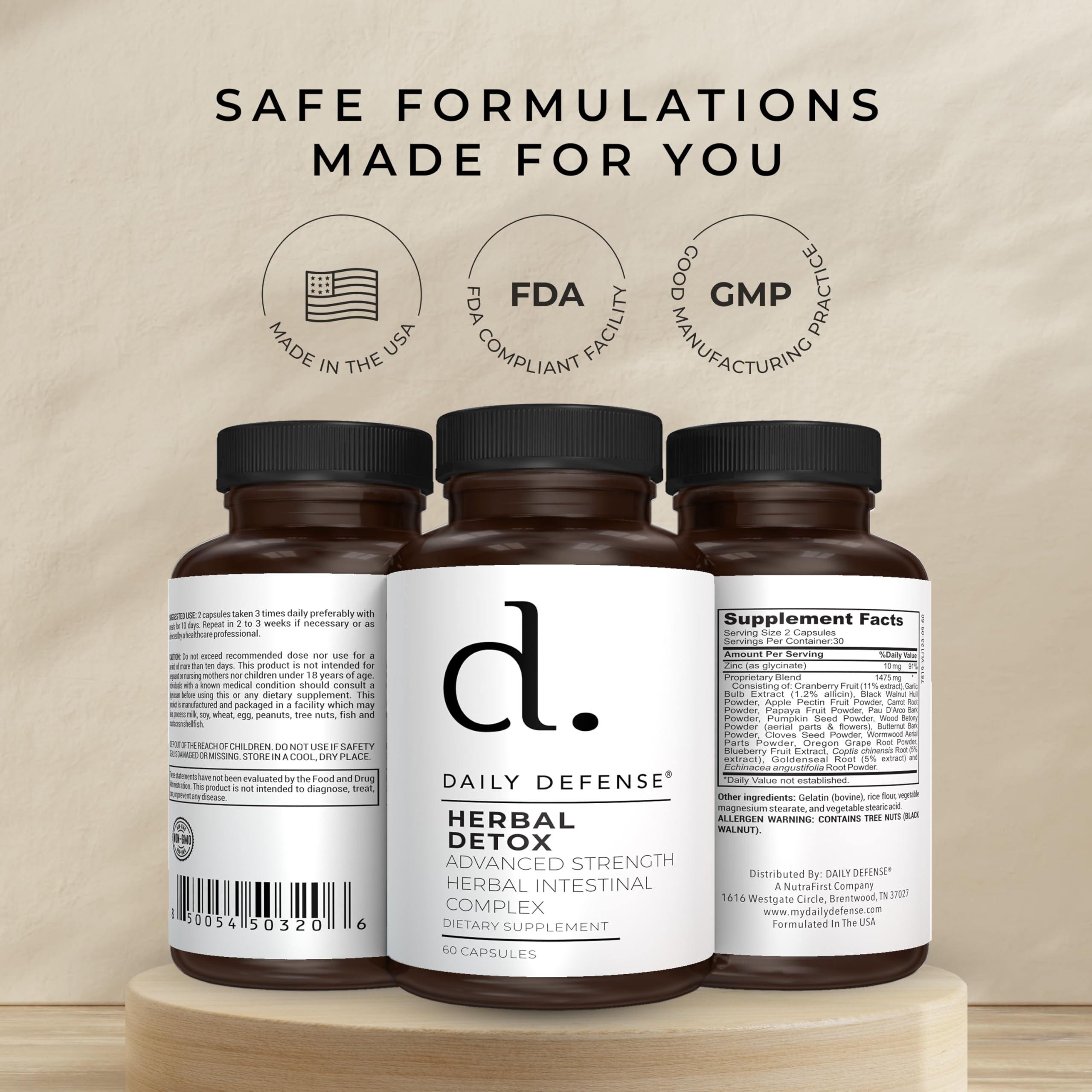 Daily Defense Detox: utilisation quotidienne simple et pratique pour le bien-être digestif.