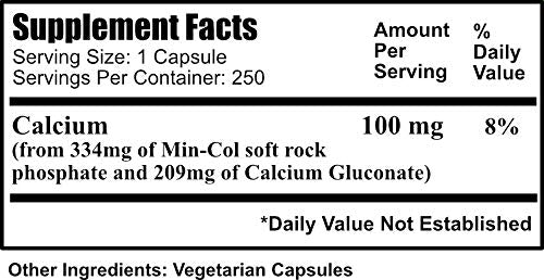 Gélules Min-Col Forté de Daily Manufacturing, source naturelle de calcium et phosphates.