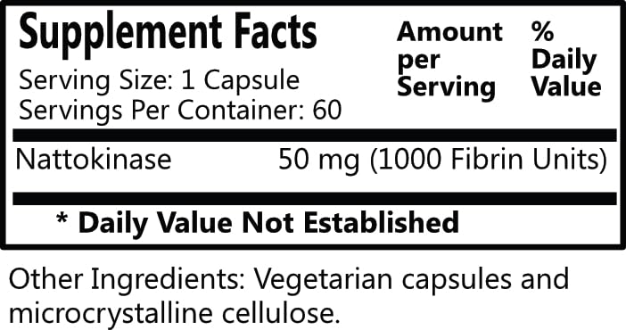 Daily Manufacturing Nattokinase – capsules, format pratique et véganes pour votre routine bien-être.