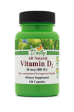 Daily Manufacturing Vitamin D3-800 capsule-bouteille: prise quotidienne pratique et sans gluten.