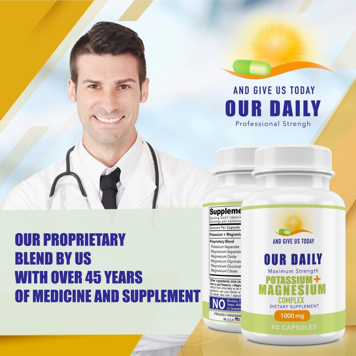 Daily Vites bouteille-potassium-magnésium-1000mg – format pratique pour votre routine.