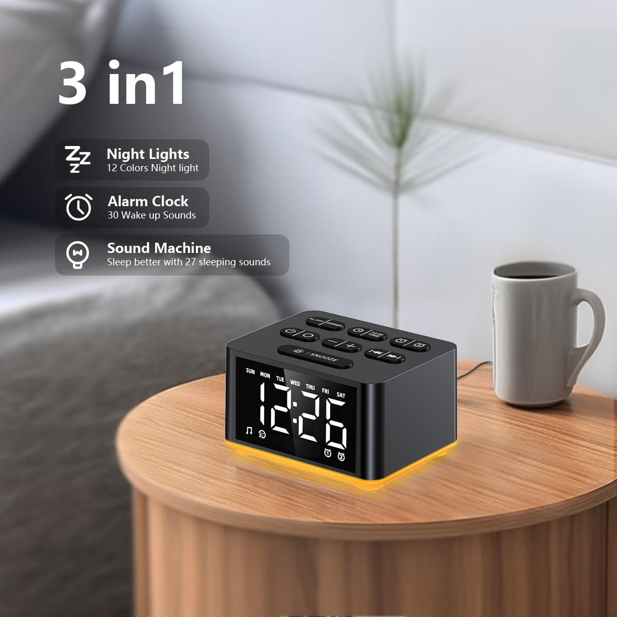 DailyBody veilleuse-nuit, lumière douce qui apaise et crée un cadre propice au sommeil.