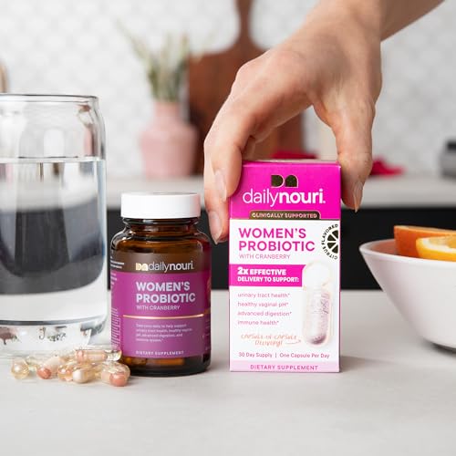 Daily Nouri gélules probiotiques pour femmes, formulation ciblée.