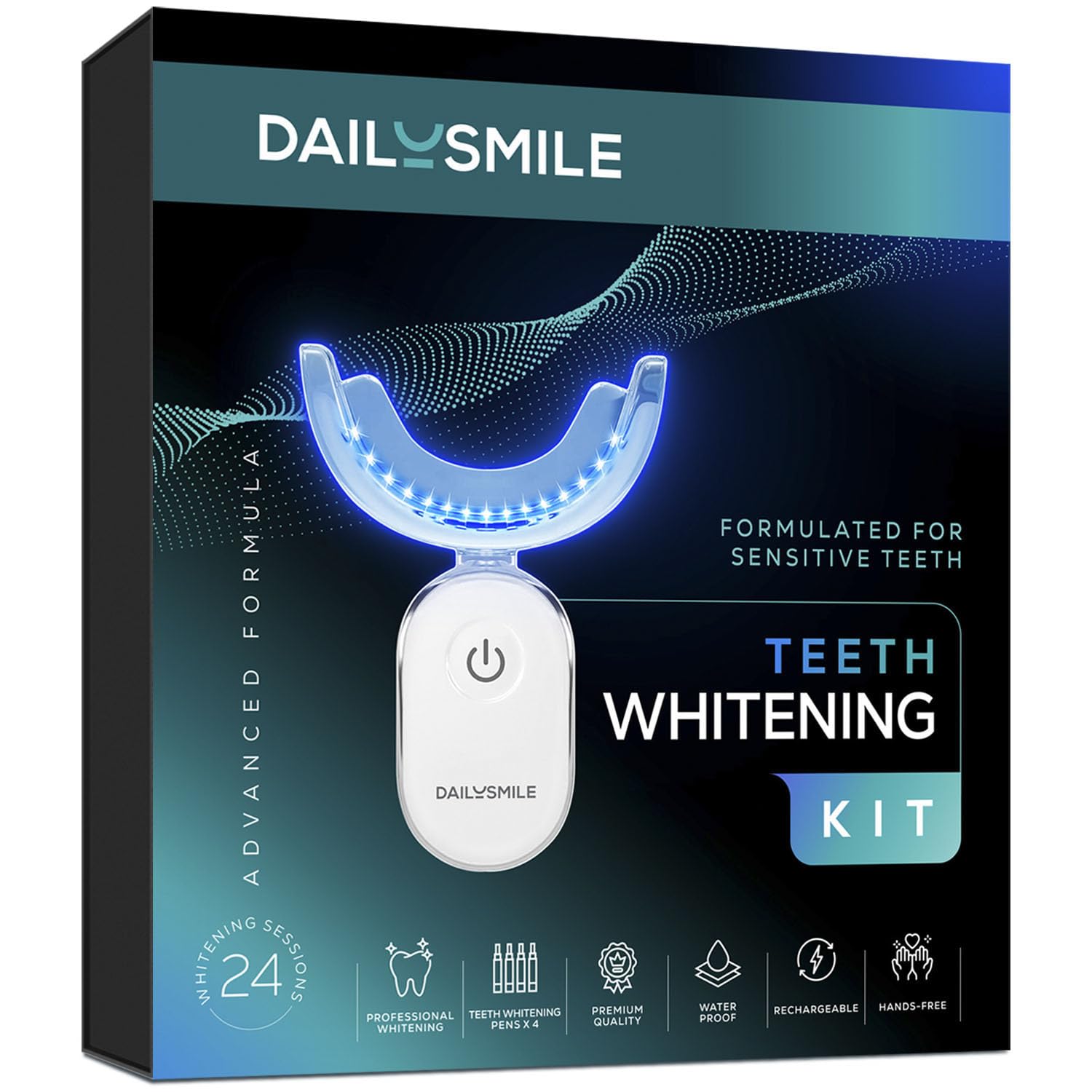 DailySmile kit-blanchiment-led-dents: aperçu du kit complet pour des résultats visibles à domicile.