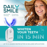DailySmile lampe-led mains libres, lumière rechargeable pour un blanchiment sans effort.