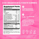 DailyWhole magnésium glycinate bonbons étiquette claire et informations.