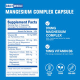 DailyWhole Magnésium Glycinate 4-en-1 – relaxation nocturne et confort digestif.