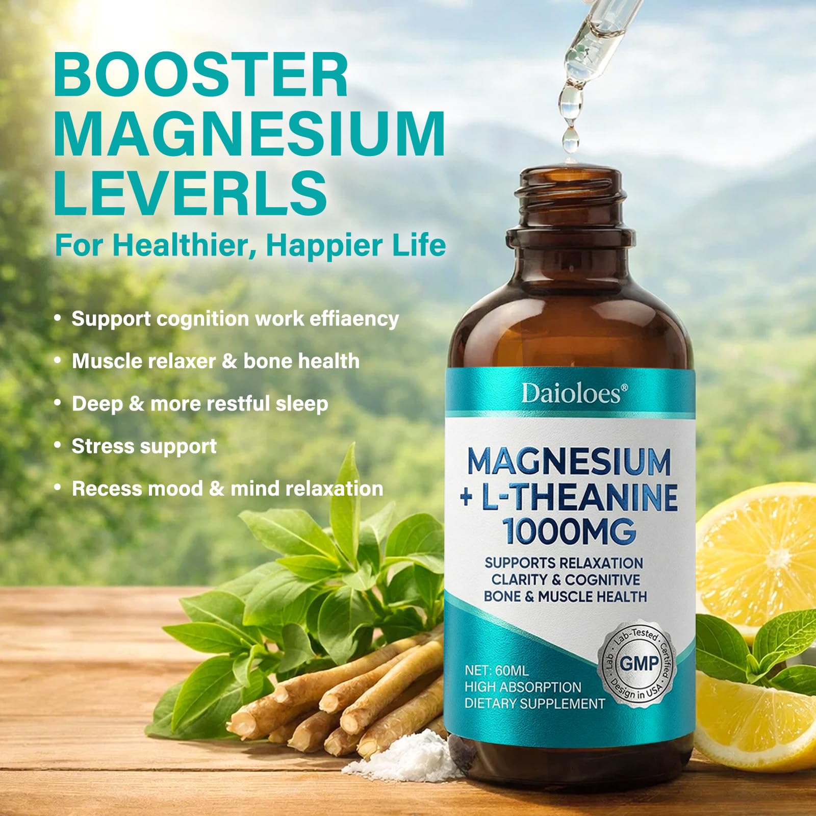 Daioloes mode vie zen avec gouttes magnésium L‑thréonate