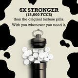 Pilule lactase DairyPill, ingrédient unique et pur.