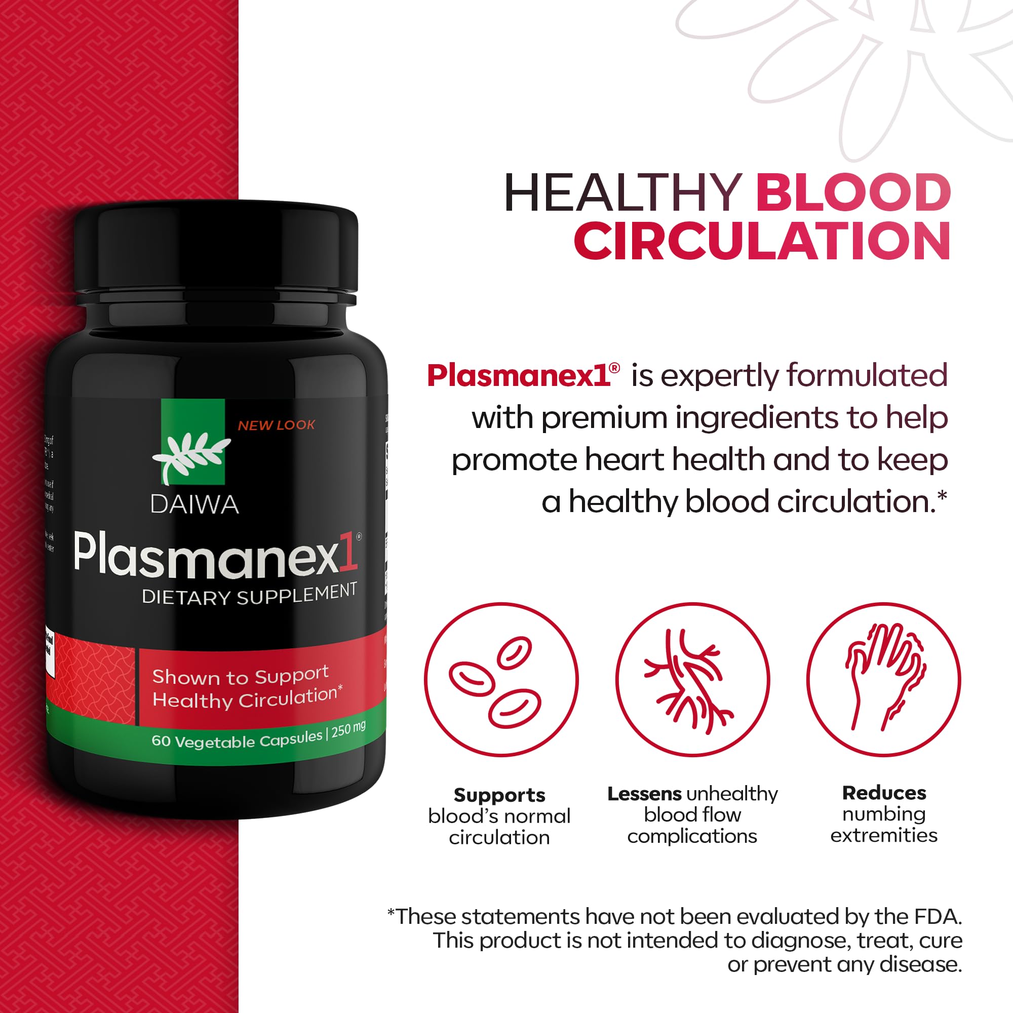 Daiwa Plasmanex 1: capsules faciles à prendre quotidiennement.
