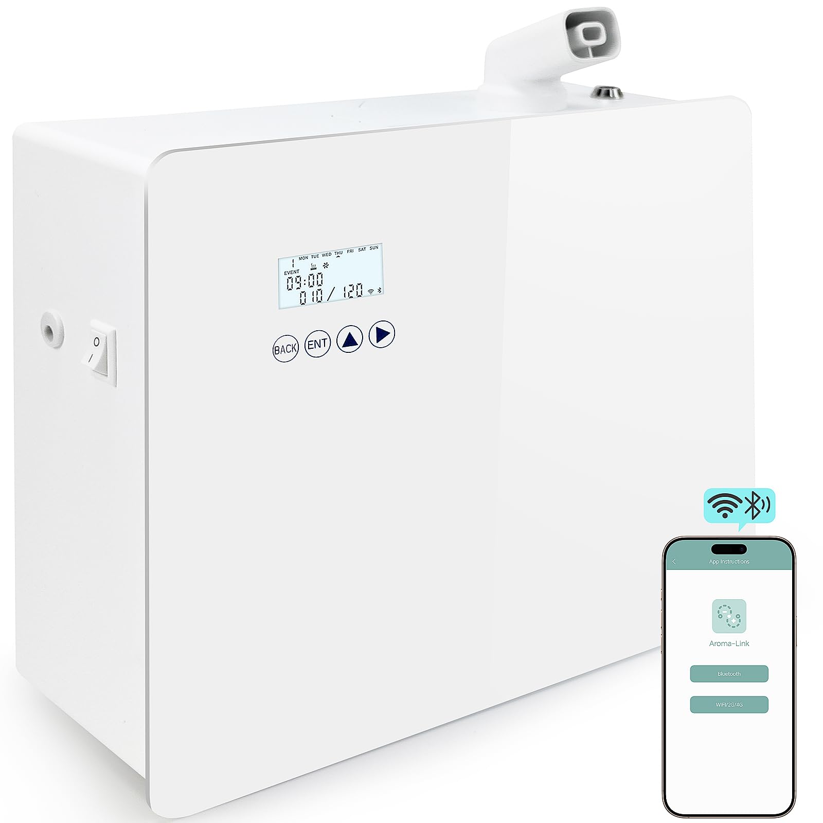DAKISTF diffuseur HVAC, capacité 1000 ml, pour grandes pièces, diffusion efficace.