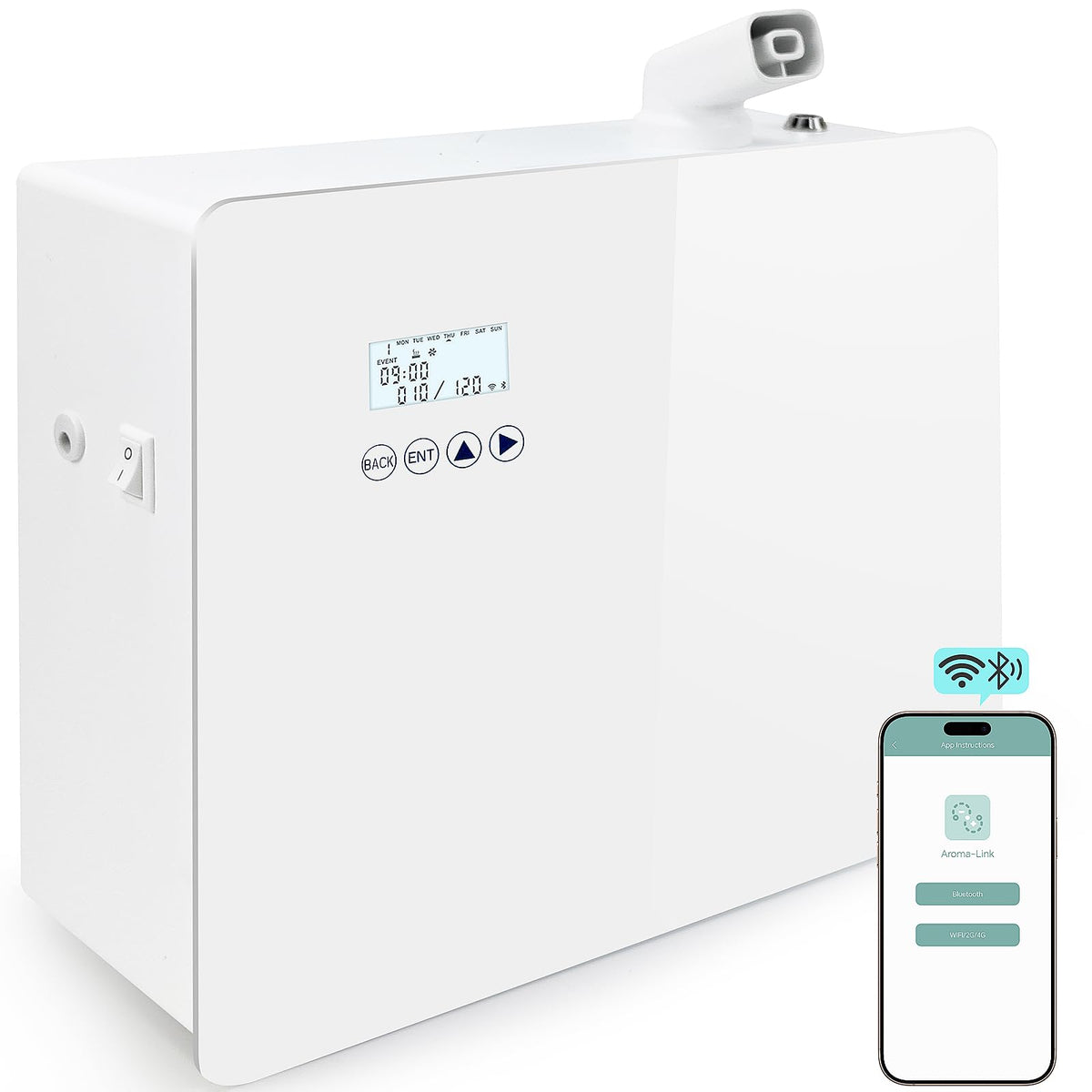 DAKISTF diffuseur HVAC, capacité 1000 ml, pour grandes pièces, diffusion efficace.