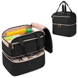 Damero organisateur: vue avant du rangement a double couches pour bouteilles