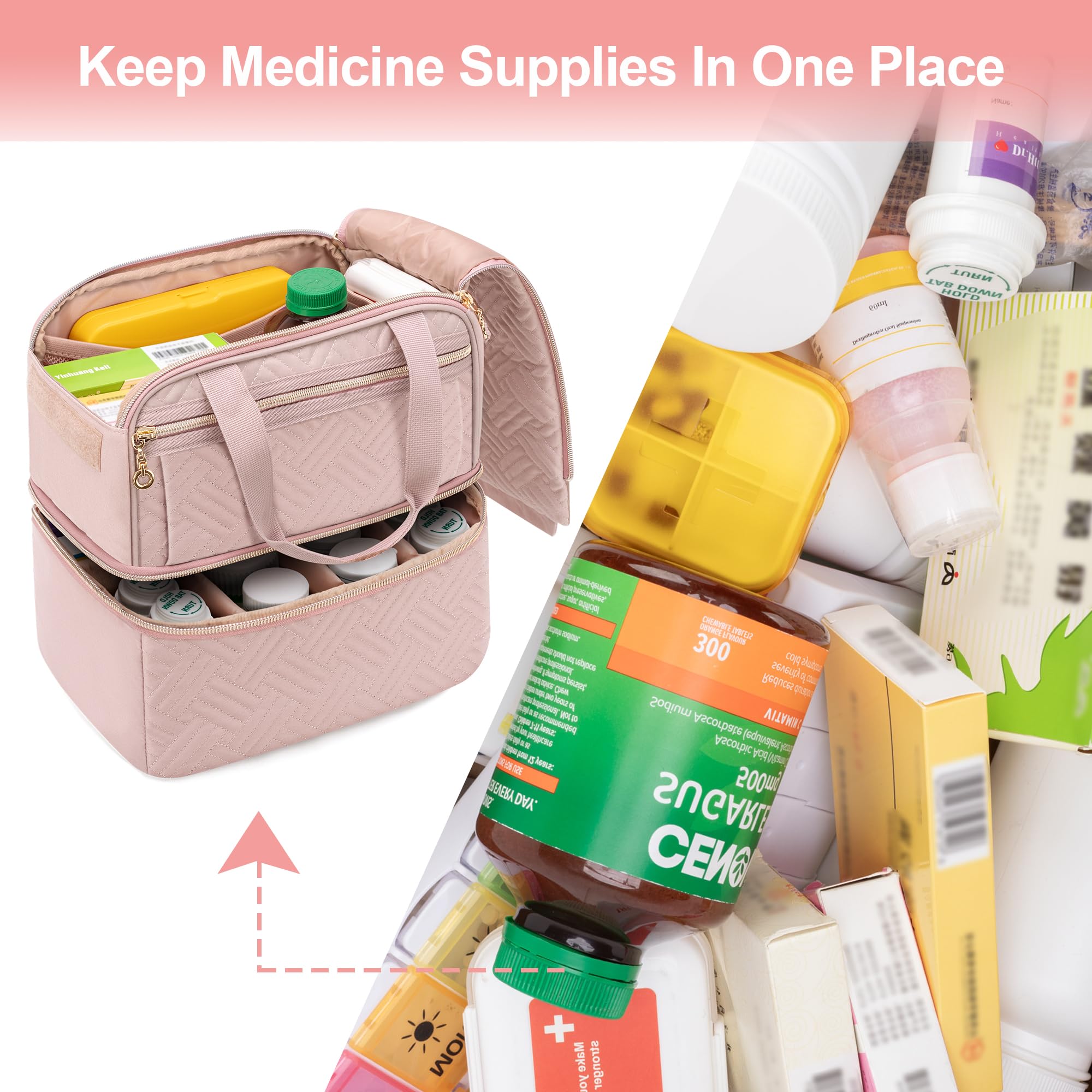 Damero usage familial et voyage: organisation efficace pour médicaments et accessoires