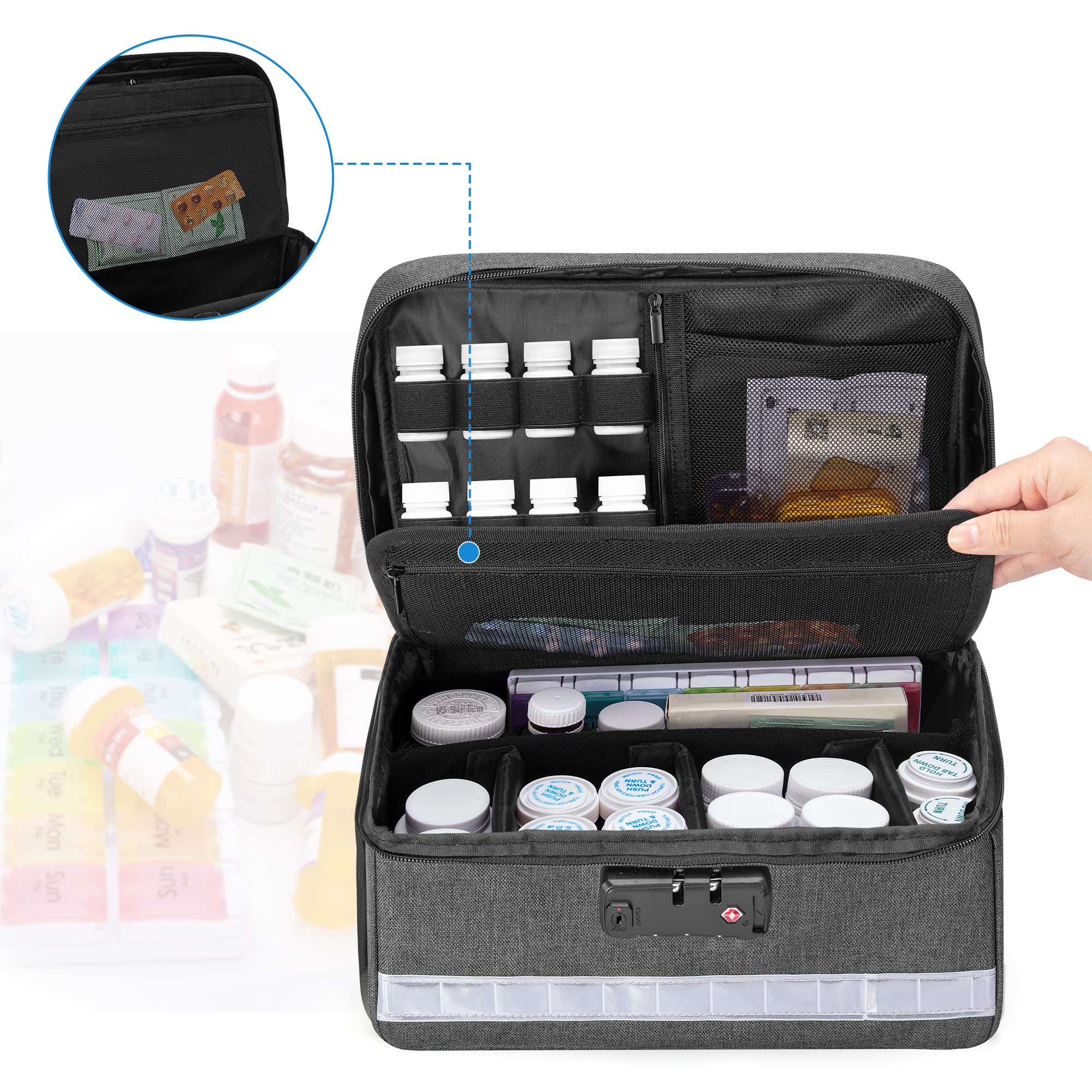 Damero Verrouillage à trois chiffres pour sécuriser vos fournitures médicales.