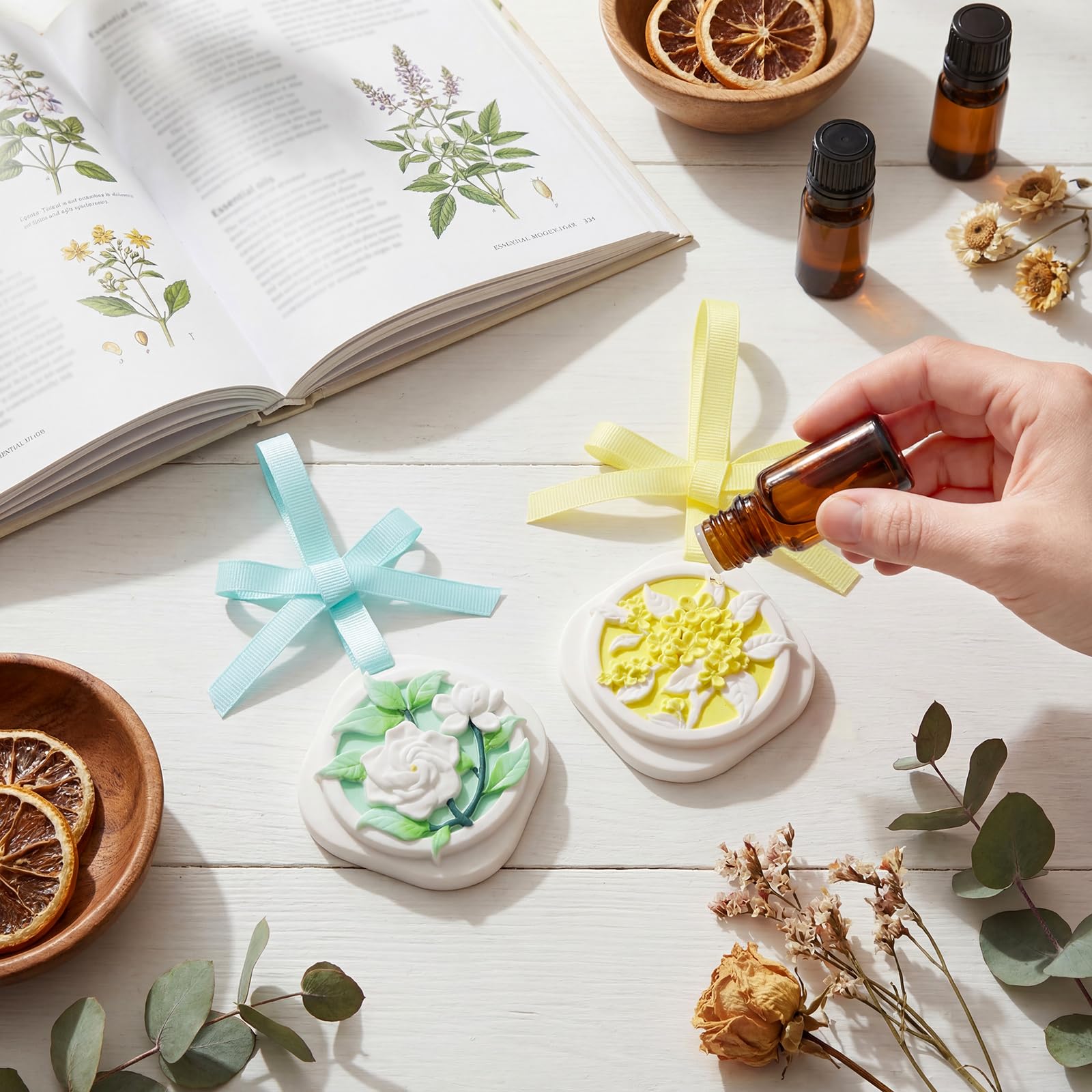 Dansib diffuseur floral passif Osmanthus Gardenia, parfait dans dressing et placards.