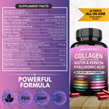 Darkingwings – capsules 14-en-1, pratiques et complètes pour cheveux, peau et ongles.
