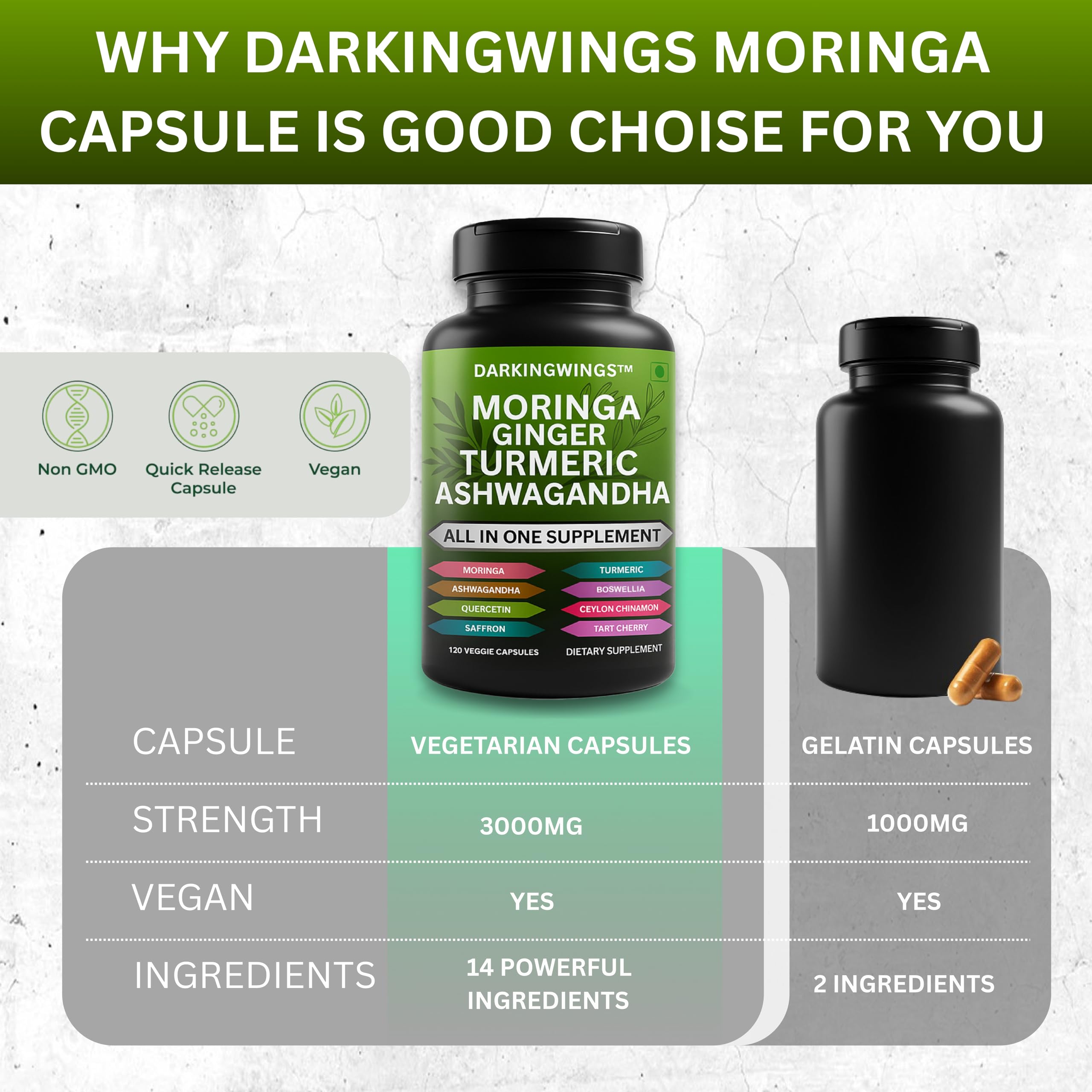 Darkingwings capsules boswellia extrait, soutien mobilité et confort articulaire.