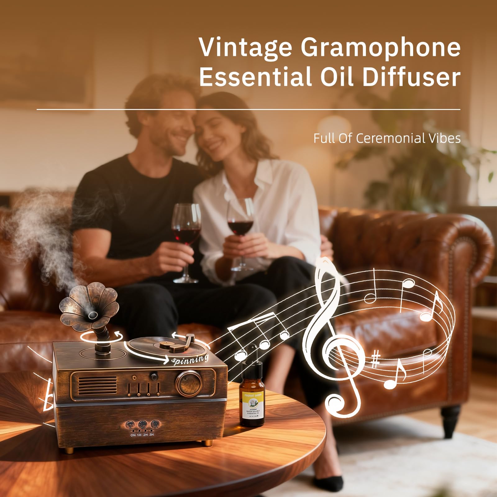 Daroma diffuseur musique avec haut-parleur: aromathérapie et musique apaisante.
