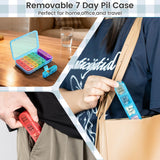 Daviciy pilulier portable pensé pour les voyages et les déplacements.