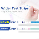 DAVID bandelette test grossesse : utilisation simple et résultat lisible.