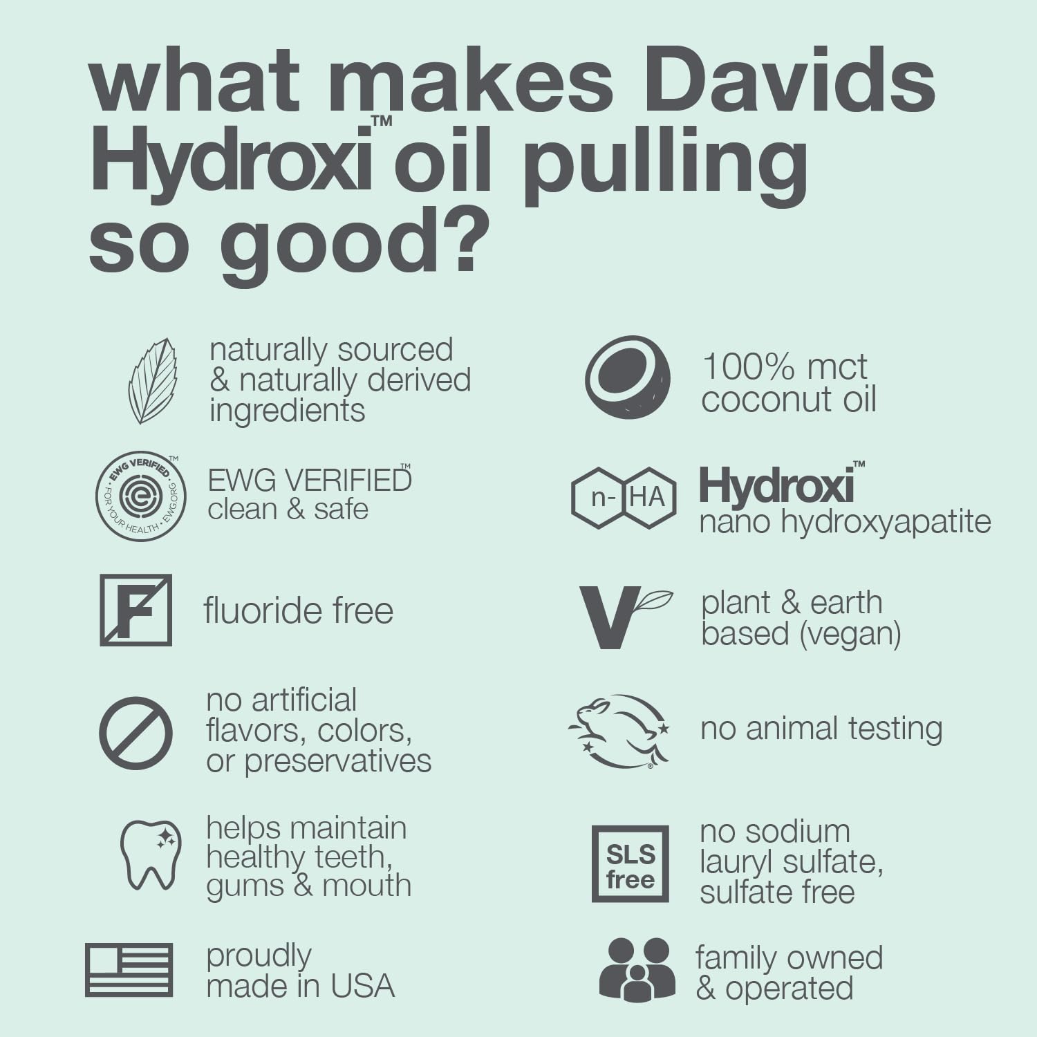 Arôme menthe – Davids Nano Hydroxyapatite pour une expérience fraîche.