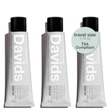 Davids dentifrice charbon – tube voyage rafraîchissant et sans fluor.