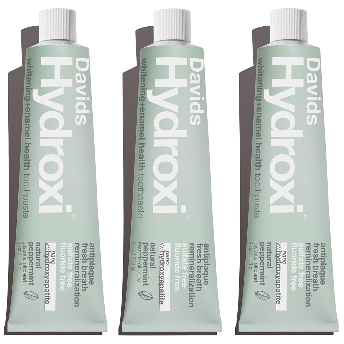 Davids Hydroxi dentifrice en bouteille 4oz, fraîcheur durable et protection de l’émail.