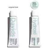 Texture douce du dentifrice Davids Hydroxi pour un brossage agréable.