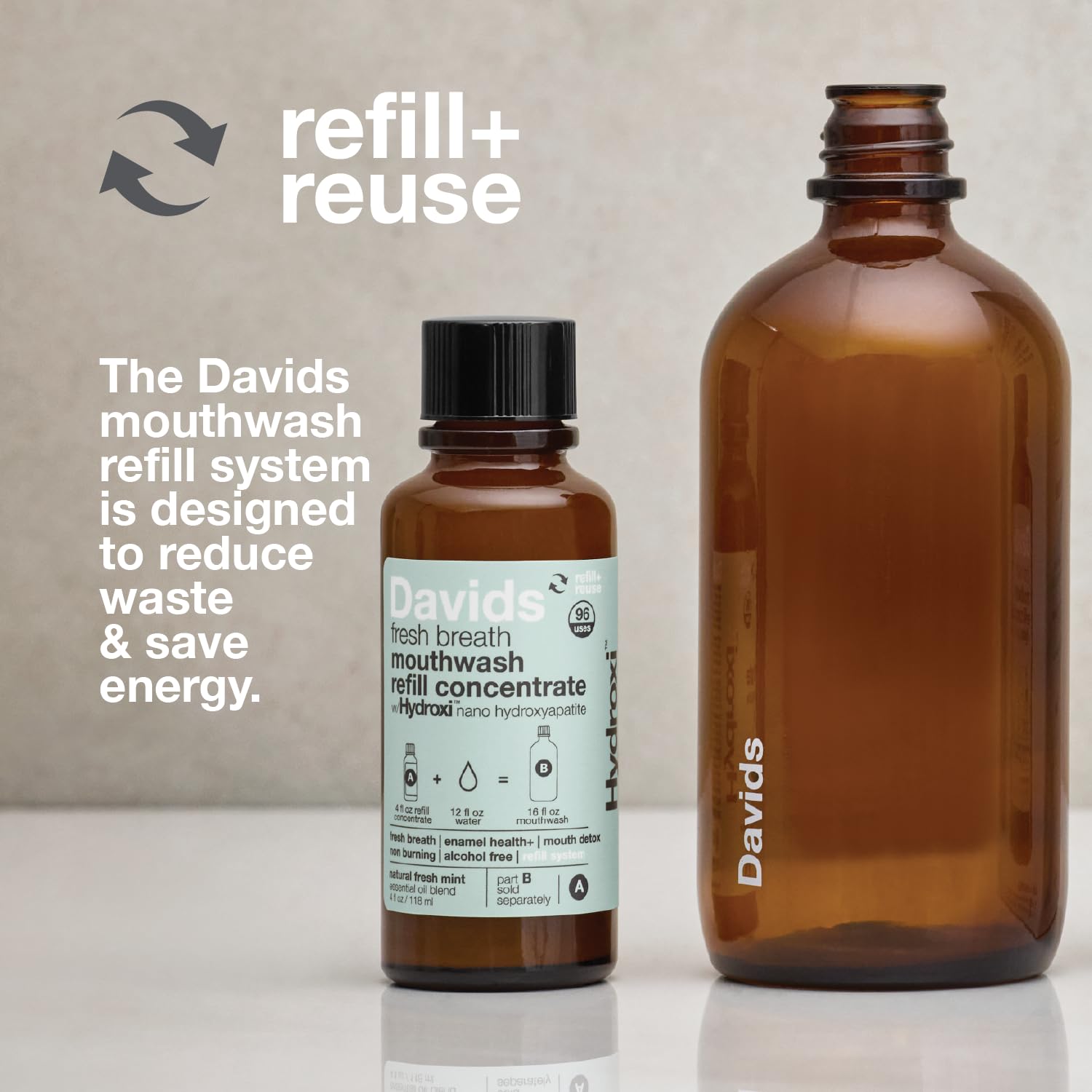 Davids Hydroxi: expérience fraîche et mentholée pour un souffle durable.