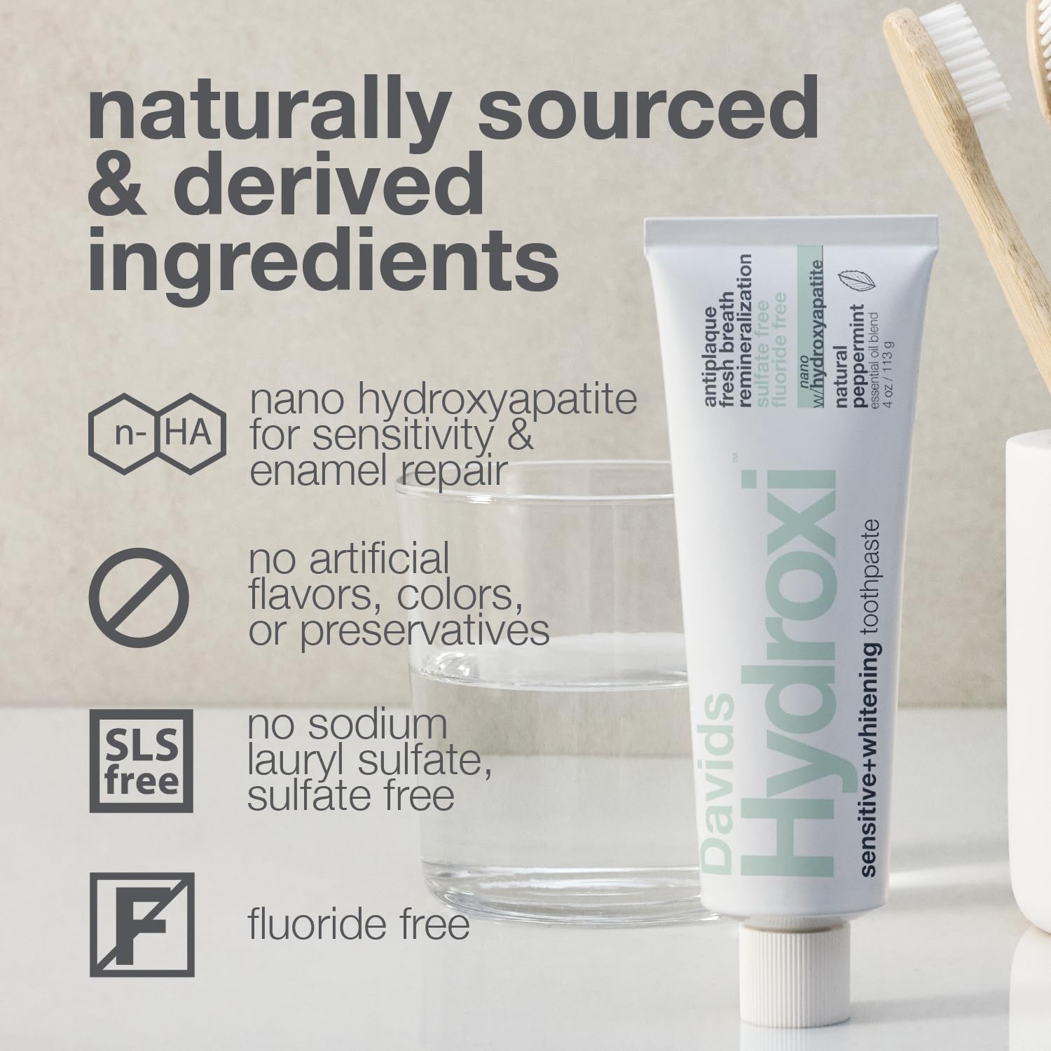 Davids Hydroxi ingrédients naturels, vegan et sans SLS.