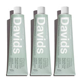 Davids Pâte dentifrice sans fluor avec tube métallique recyclable, option écologique.