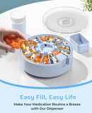 14 compartiments Daviky, organisation complète pour vitamines et médicaments.