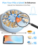 Bouton-poussoir Daviky bleu, facilité d’usage pour les personnes âgées.