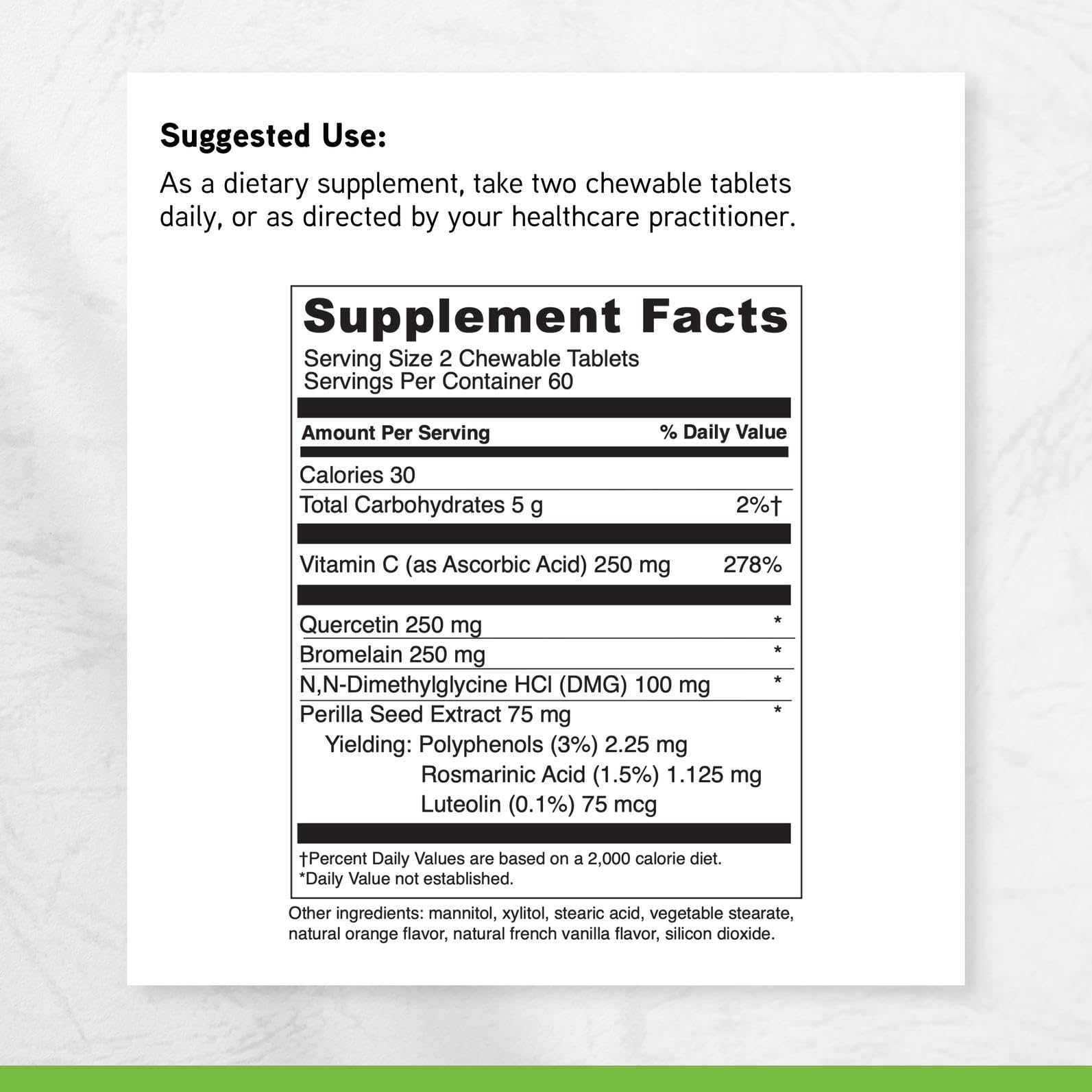 Davinci Aller-DMG soutien respiratoire potentiel lors de périodes saisonnières.