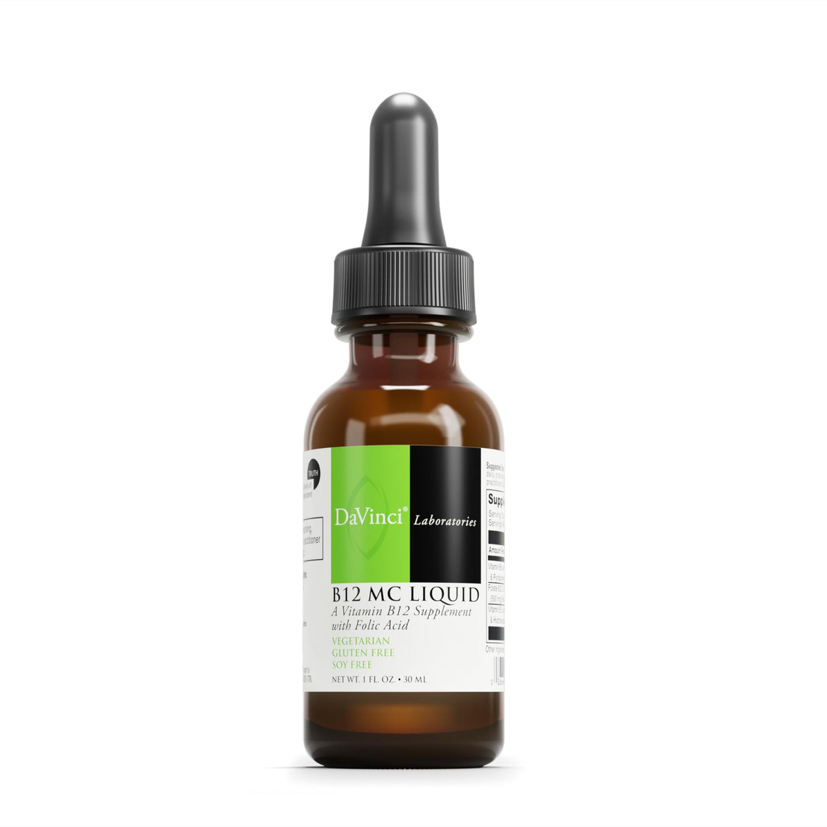 Davinci B12MC Liquid bouteille avec pipette pour dosage précis et énergie quotidienne