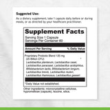 DAVINCI Daily Best Probiotic, bouteille éclairée: design naturel et complément sans gluten et végétarien.