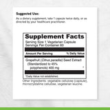 DAVINCI Grapefruit Seed Extract - emballage extérieur clair et informatif