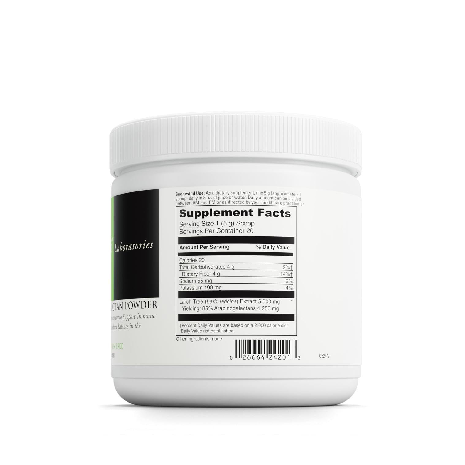 Doseur inclus pour mesurer précisément la portion d'arabinogalactane DAVINCI Labs