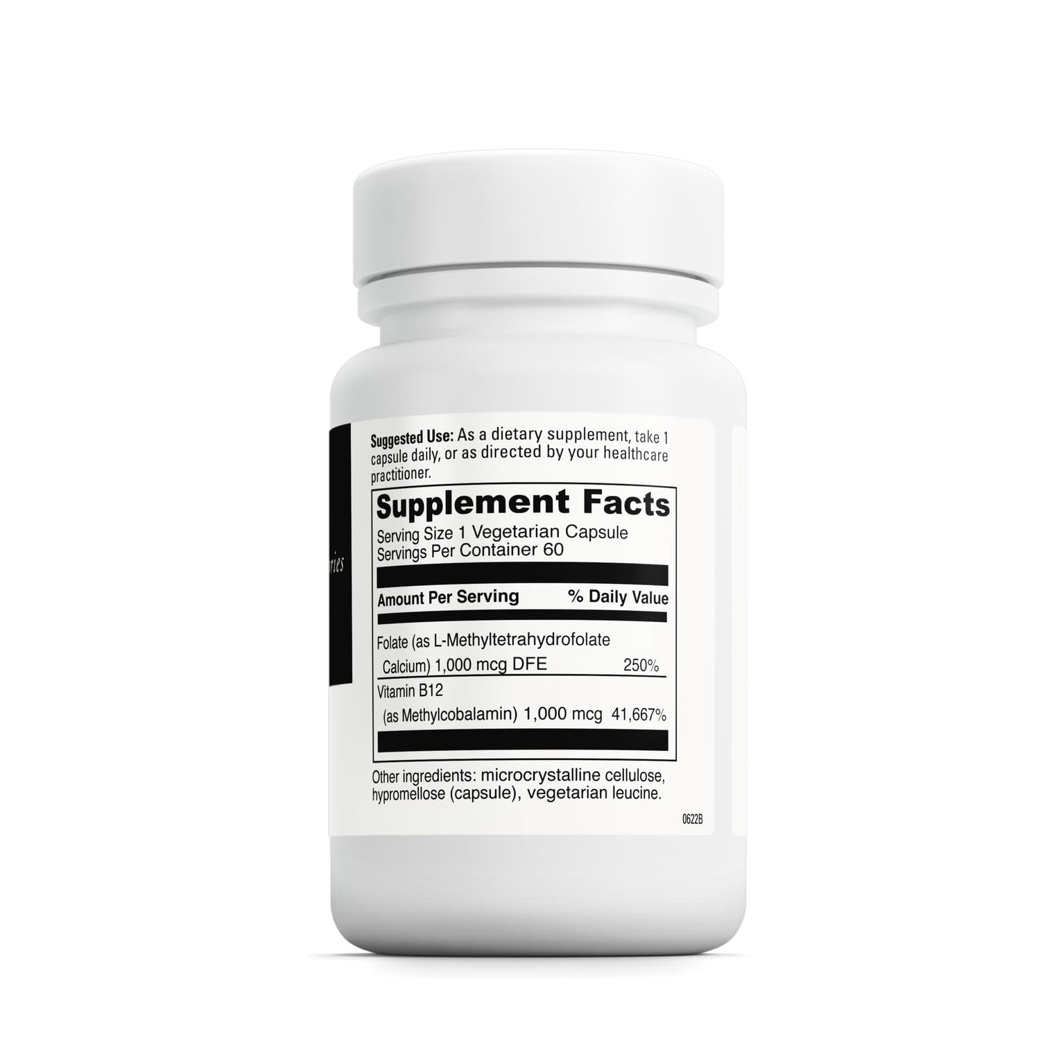 Davinci Labs – capsules 5-MTHF/B12 MC 2000: absorption facilitée.