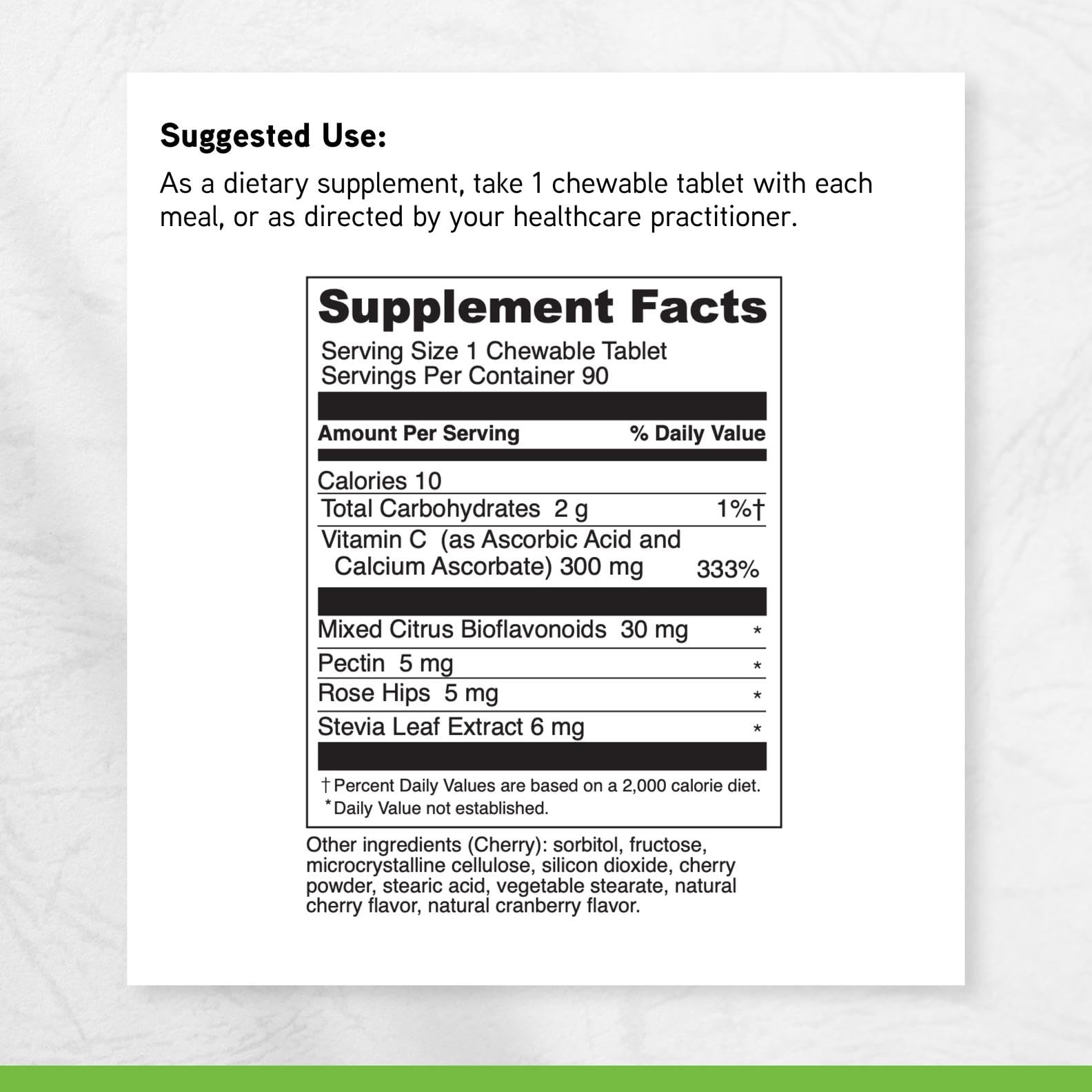 DaVinci Chewable C-300 goût cerise: prise quotidienne agréable.