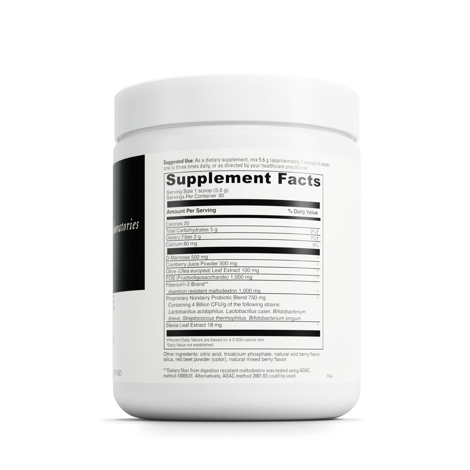 Davinci Labs D-Mannose Complex : bouteille facile à emporter pour une dose quotidienne