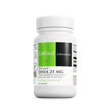 Davinci Labs DHEA 25 mg, bouteille gros plan, suggestion de soutien au bien-être quotidien