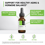 Pipette doseuse pour dosage précis et pratique de DHEA liposomale.