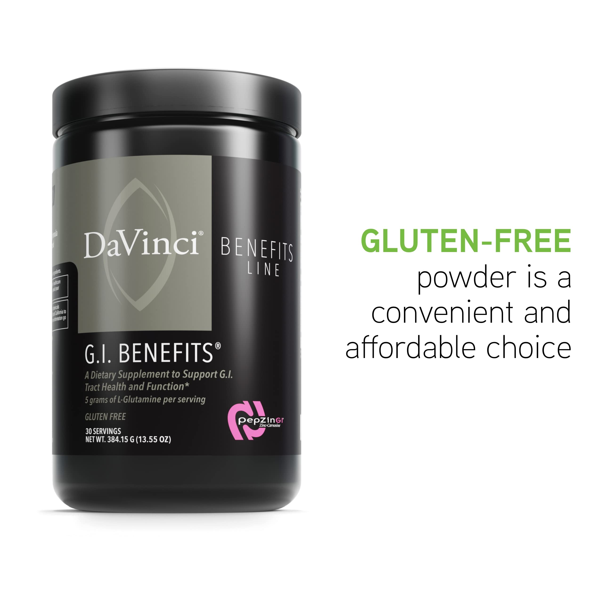 Davinci Labs GI Benefits, pot de 384,15 g, 30 portions pratiques.