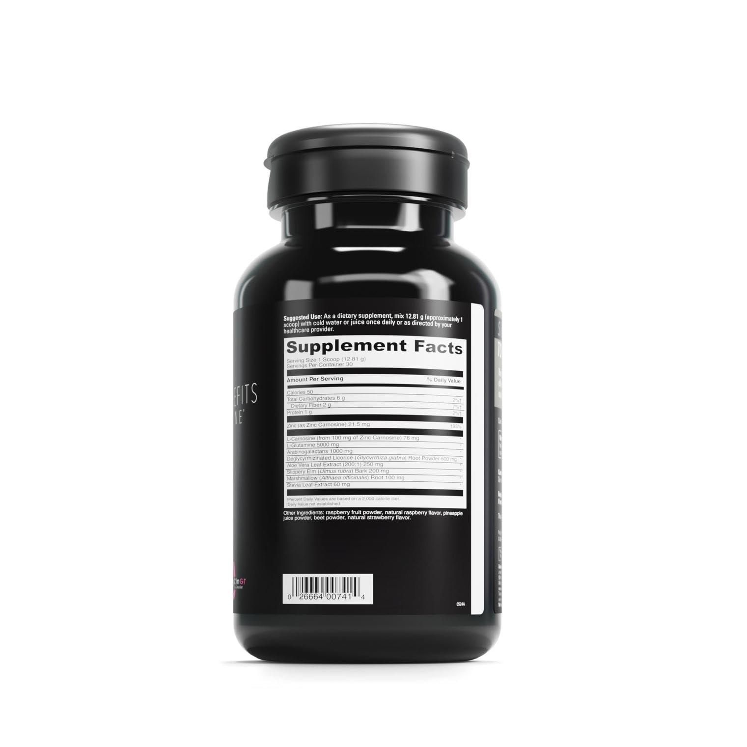 Davinci Labs GI Benefits, zinc et glutamine, formulation avancée pour l'équilibre digestif.