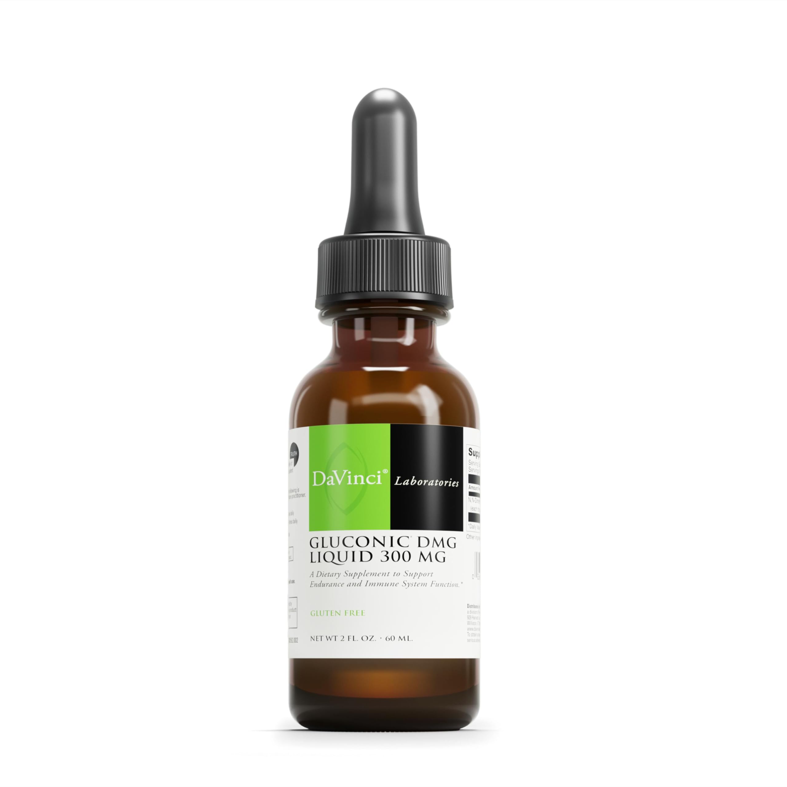Davinci Gluconic DMG: flacon avec compte-gouttes pour potentiel soutien énergie
